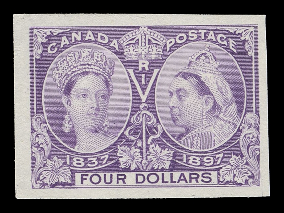 CANADA -  6 1897-1902 VICTORIAN ISSUES  50-65,An impressive set of sixteen plate proofs, ALL ON INDIA PAPER, the vast majority of known proofs are on card, light thinning on ten cent proof, all with noticeably brighter colours than the ones on card and mostly large margins all around. A rare set, VF (Unitrade cat. for proofs on card)

Expertization: 2020 Greene Foundation certificate

All plate proofs offered at the 1990 American Bank Note Company sale were on card mounted india paper. Any proof on india paper can be described as pre-1990 ABNC sale and is rare.