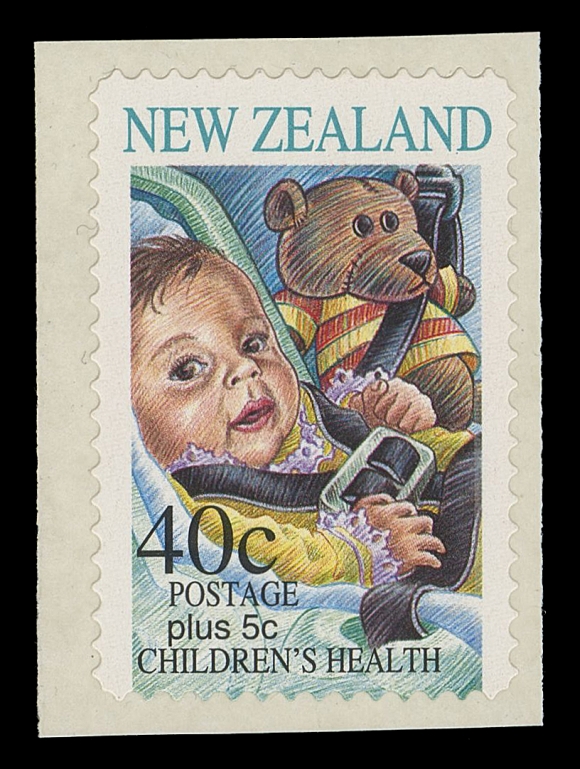 NEW ZEALAND  B155,The rejected design stamp; about 500 examples were sold in error by two post offices over three days. A sought-after modern New Zealand error, VF NH