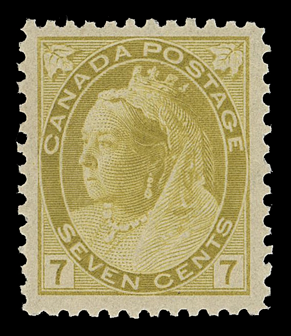 CANADA -  6 1897-1902 VICTORIAN ISSUES  81,A premium mint single, well centered, rich colour on fresh paper and full pristine original gum, VF NH