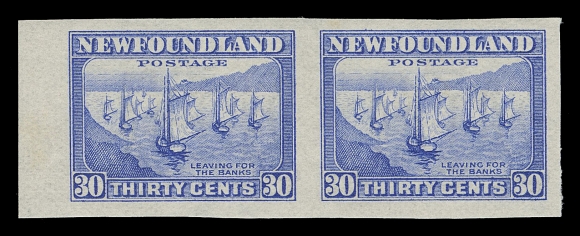 NEWFOUNDLAND -  5 1932-1938 RESOURCES  198a,A large margined mint example of this key imperforate, brilliant fresh with full original gum, VF LH