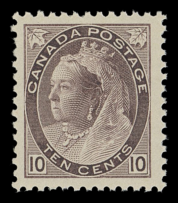 CANADA -  6 1897-1902 VICTORIAN ISSUES  83,An impressive mint single, well centered within very large margins, beautiful post office fresh colour and full immaculate original gum, never hinged. A selected example of this challenging stamp, VF+ NH