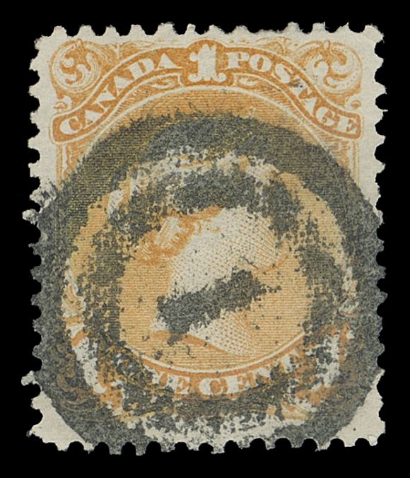 CANADA -  4 LARGE QUEEN  1c/15c group, includes 1c brown red on soft white "blotting" paper, 1c yellow orange and yellow shades, 2c emerald green, 3c, 6c Plate 1 & 2, 15c (2) early red lilac shade on stout wove and reddish purple on Bothwell paper. Couple minor flaws to VF / Fine to VF strikes (Unitrade 22i/29v) 