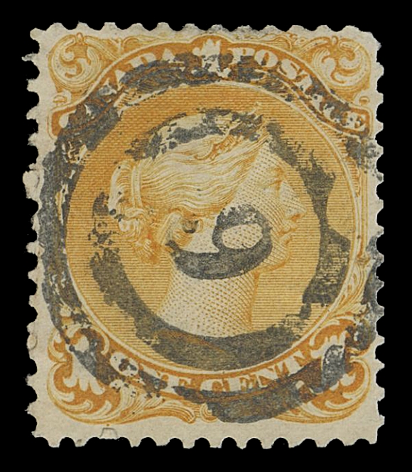 CANADA -  4 LARGE QUEEN  ½c/15c group, includes ½c (2; one on thin wove paper), 1c brown red on Bothwell paper, 1c yellow orange and yellow shades, 2c on Bothwell paper, three shades of 3c, one of which in a pair, 5c, 6c brown (Plate 2) on soft white "blotting" paper, 12½c, two examples of early printing 15c red lilac shade on stout paper. A few with mainly small faults, Fine or better / mostly VF or better strikes (Unitrade 21/29b)