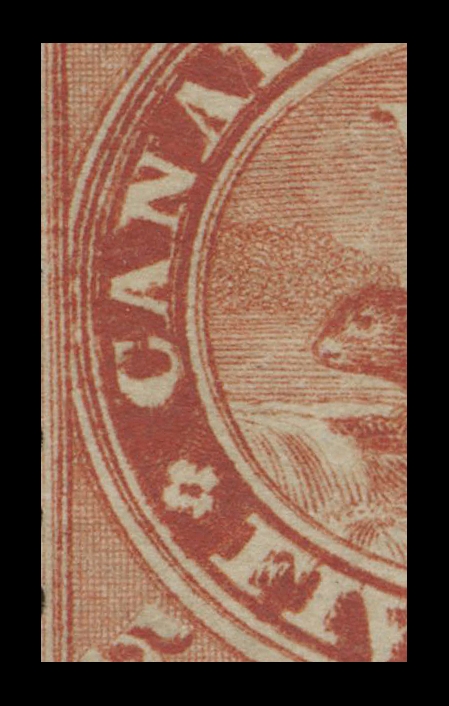 THREE PENCE AND FIVE CENTS  15v,Very scarce mint single displaying the very prominent and sought-after Major Re-entry (State 10; Position 28), a remarkable plate variety with very prominent doubling throughout left side of the design among several other traits, amazingly rich colour, somewhat disturbed large part original gum. A very scarce mint example of this significant plate variety - the best and most prominent of the entire Cents issue, Fine+ OG; clear 1962 RPS of London certificate