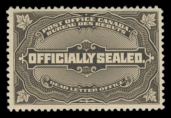 CANADA - 19 OFFICIALLY SEALED AND POW  OX1-OX4,An unusually nice mint set of four of these difficult stamps, especially so for the 1879 and the 1902 issue on thick bluish paper, well centered with full original gum, VF LH