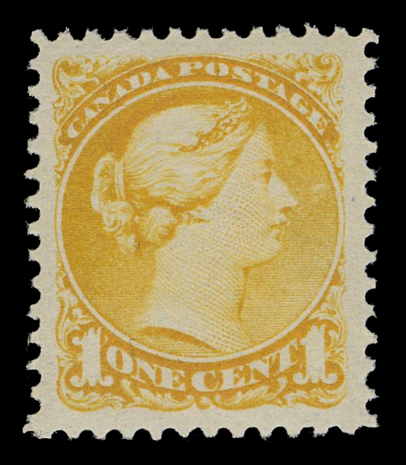 CANADA -  5 SMALL QUEEN  35,A superb mint example, precise centering within large margins and intact perforations all around, fabulous deep colour and full unblemished original gum; a wonderful stamp in all respects, XF NH GEM