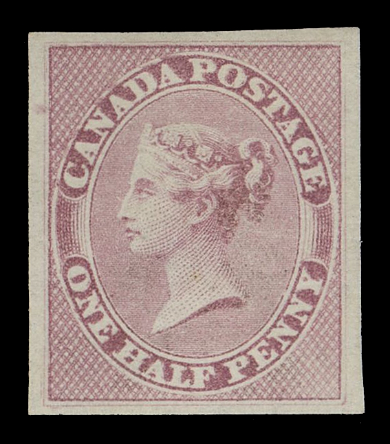 CANADA -  2 PENCE  8 variety,A beautiful, large margined mint example with radiant fresh colour on bright white paper, displaying the elusive Major Re-entry (Position 72 in the plate of 120 subjects) with noticeable doubling of top inner frame, prominent marks in oval above "CAN" of "CANADA", inside and below "ON" of "ONE" among other traits. An attractive example and especially scarce with the documented, constant plate variety, relatively lightly hinged, VF; 2022 Greene Foundation cert. (This plate variety is unpriced in the current Unitrade specialized catalogue)