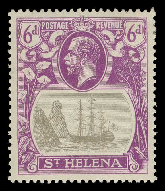 ST. HELENA  86 variety,A well centered and fresh mint single with Broken Mainmast variety, VF LH (SG 104a £300)
