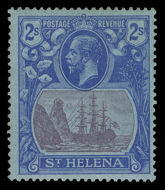 ST. HELENA  89 variety,A reasonably centered mint single with "Cleft Rock" variety, hint of gum toning, F-VF OG (SG 108c £500)