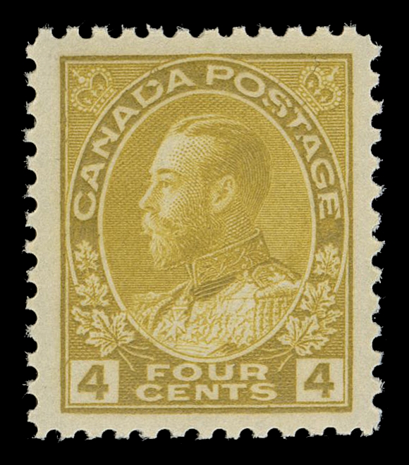 CANADA -  8 KING GEORGE V  110,A very well centered mint single with deep rich colour and full pristine original gum, choice, XF NH; 2019 PSE cert. Graded XF 90