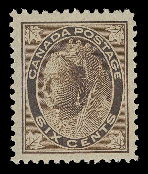 CANADA -  6 1897-1902 VICTORIAN ISSUES  71,A choice fresh, well centered mint single with full original gum, VF NH