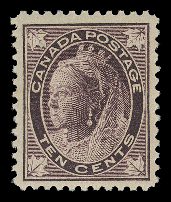 CANADA -  6 1897-1902 VICTORIAN ISSUES  73,A premium mint example of this key value on vertical mesh wove paper, displaying deep rich colour and full pristine original gum, VF+ NH; 2018 Greene cert.	