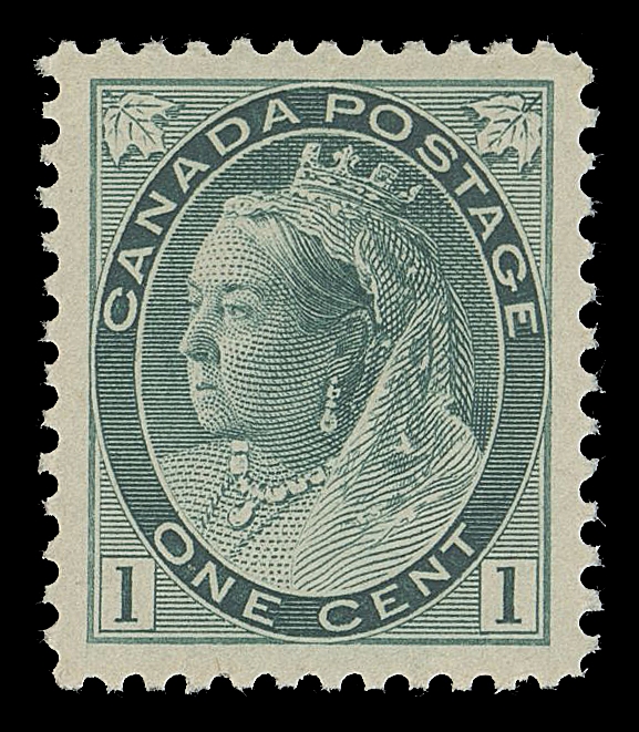 CANADA -  6 1897-1902 VICTORIAN ISSUES  75,A post office fresh mint single with precise centering and pristine original gum, VF+ NH