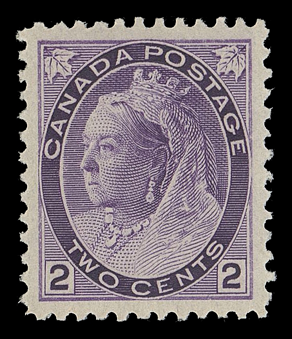CANADA -  6 1897-1902 VICTORIAN ISSUES  76i,An exceptionally well centered mint single with brilliant colour with full immaculate original gum, XF NH GEM
