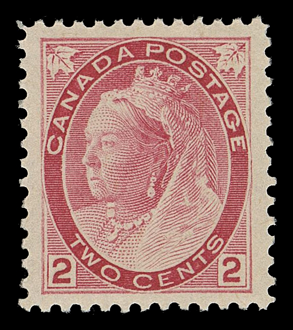CANADA -  6 1897-1902 VICTORIAN ISSUES  77a,A premium mint example of the second die, very well centered with large margins, full pristine original gum, an elusive stamp, VF+ NH