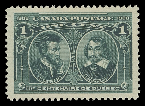 CANADA -  7 KING EDWARD VII  97i,A marvelous mint example, extremely well centered with large margins, amazing deep  colour with prominently 
