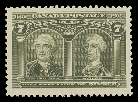 CANADA -  7 KING EDWARD VII  100,A beautiful mint single, well centered and fresh, full immaculate original gum, VF NH