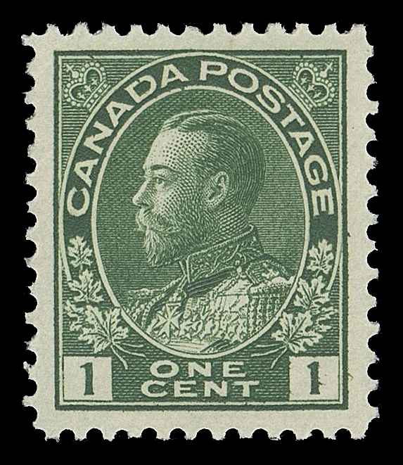 CANADA -  8 KING GEORGE V  104ii,A nicely centered mint single with deep rich colour on fresh paper, full unblemished original gum; a superb stamp, XF NH