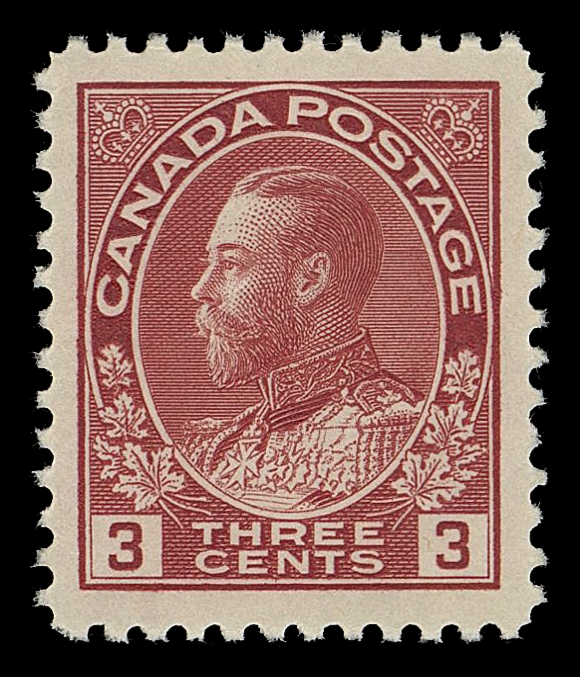 CANADA -  8 KING GEORGE V  109c,Superb mint single showing the scarcer die, precise centering with noticeably large margins, XF NH JUMBO