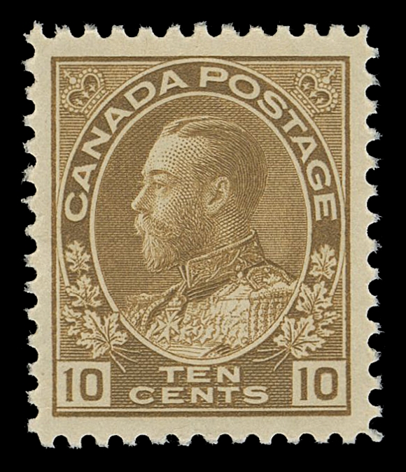 CANADA -  8 KING GEORGE V  118,A superb mint single showing superior centering and fabulous colour, VF+ NH