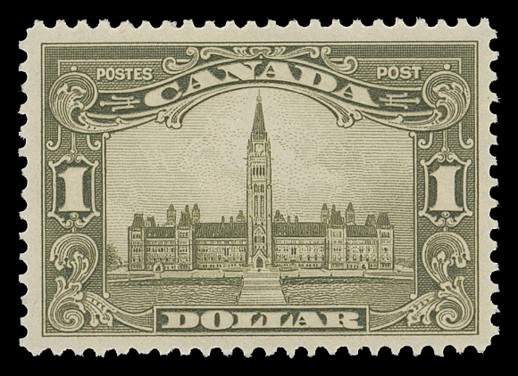 CANADA -  8 KING GEORGE V  159iii,An unusually well centered mint single, large margined and scarce thus especially in this shade. One of the key stamps of the late King George V era, VF+ NH