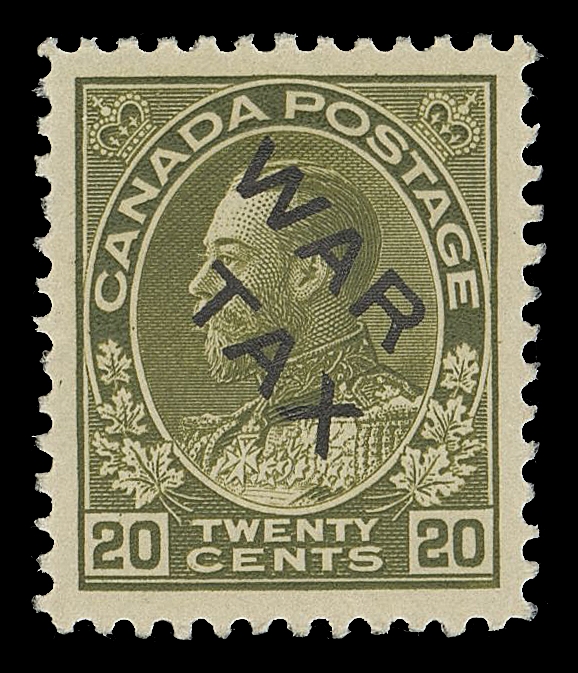 CANADA - 17 WAR TAX  MR2C,Exceptional mint example with precise centering, lovely colour and full immaculate original gum. Superb in all respects, XF NH