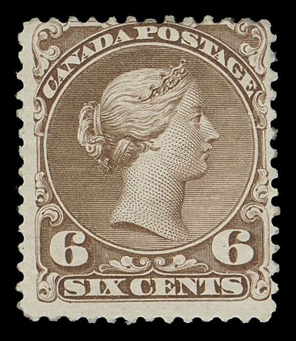 CANADA -  4 LARGE QUEEN  27ii,Mint single of this elusive, short-lived paper type (Duckworth Paper 8), redistributed original gum, Fine (Cat. as no gum)