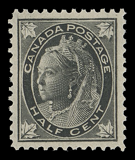 CANADA -  6 1897-1902 VICTORIAN ISSUES  66i,A precisely centered mint single with the Major Re-entry (Plate 1, Right Pane, Pos 4) with distinguishable marks in lettering and frames, among other traits, VF+ NH