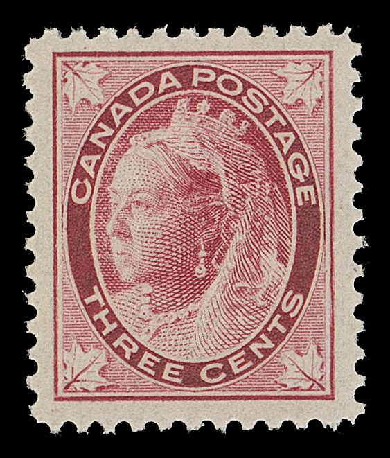 CANADA -  6 1897-1902 VICTORIAN ISSUES  69,A brilliant fresh mint single, well centered with full original gum, VF NH