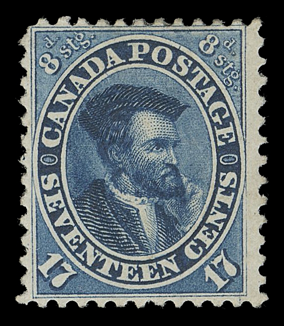 CANADA -  3 CENTS  19,A superior mint example of this notoriously difficult stamp, very well centered with perforations well clear of design on three sides, deep rich colour on fresh paper and large part original gum. A beautiful mint example of this popular classic stamp, VF