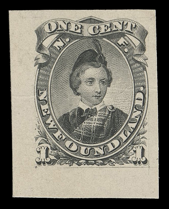 NEWFOUNDLAND -  2 CENTS  32TC, vi, viii, ix,Four different trial colour plate proofs by National Bank Note Co. (Newfoundland