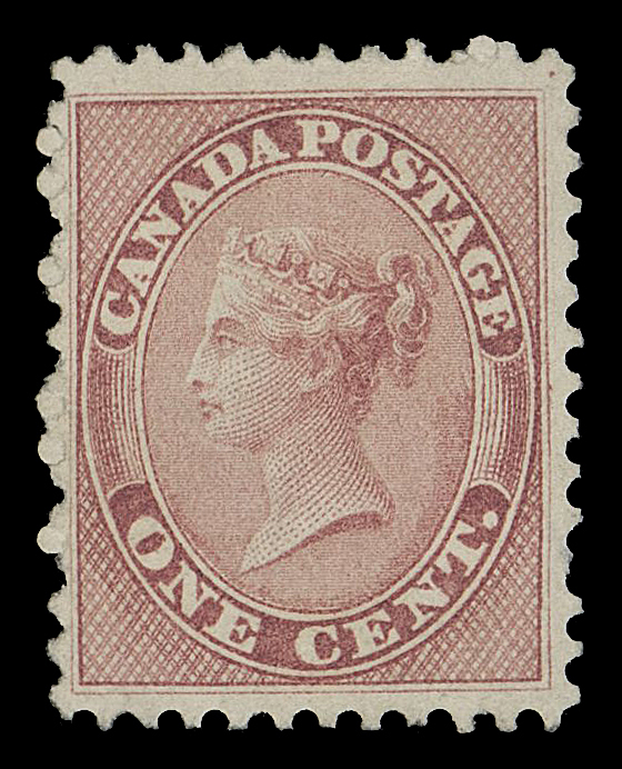 HALF PENNY AND ONE CENT  14b,A very well centered unused example with noticeably large margins, rich colour on bright fresh paper, an attractive stamp, VF