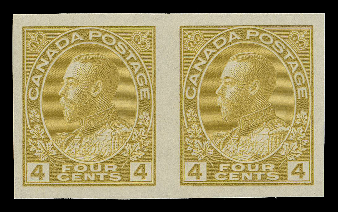 ADMIRAL STAMPS  110a,A large margined imperforate pair, fresh with nice bright colour, light gum thin but otherwise sound, VF