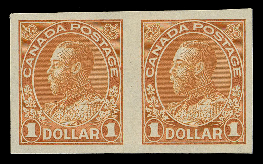ADMIRAL STAMPS  122a,An unusually choice imperforate pair, lovely fresh colour and full original gum. Superior to many pairs we have seen, VF LH